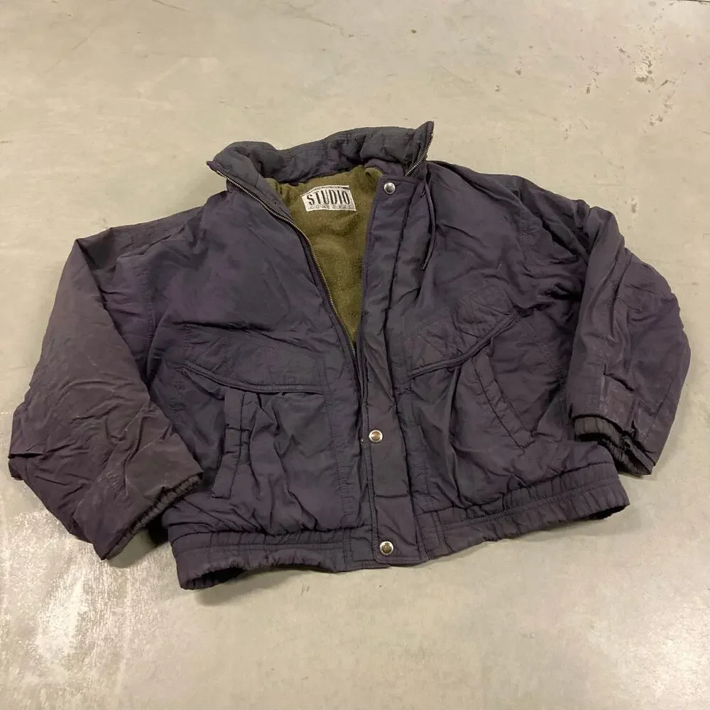 Vintage 80s cargo utility bomber Jacket